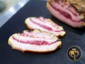 Guanciale superiore di Cinta Senese DOP- AFFETTATO spessore 6-10 mm (300g)