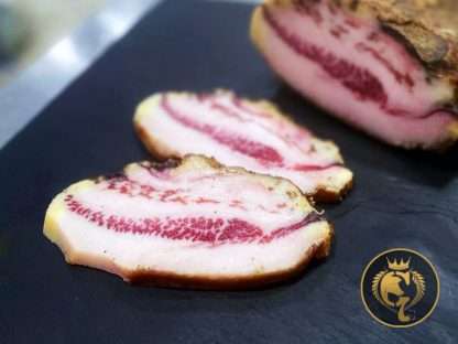 Guanciale superiore di Cinta Senese DOP- AFFETTATO spessore 6-10 mm (300g)