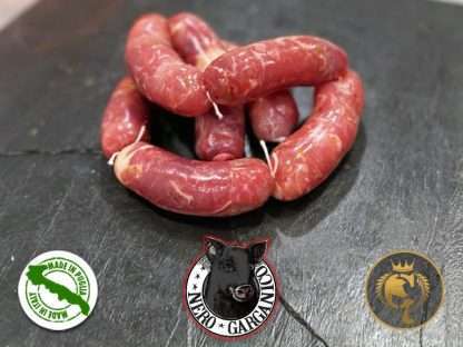 Salsiccia punta di coltello di Maiale NERO GARGANICO [600g]