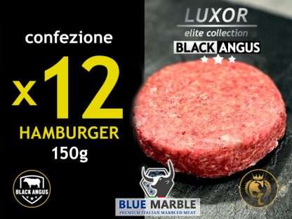 12 Hamburger Luxor BLACK ANGUS [12 x 150g]